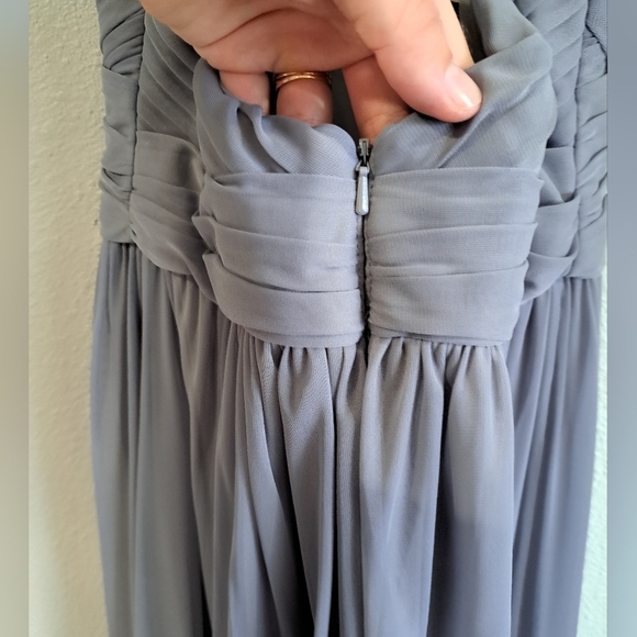 Davids bridal Bellini special occasion criss cross back halter dress size 2 - Picture 5 of 8